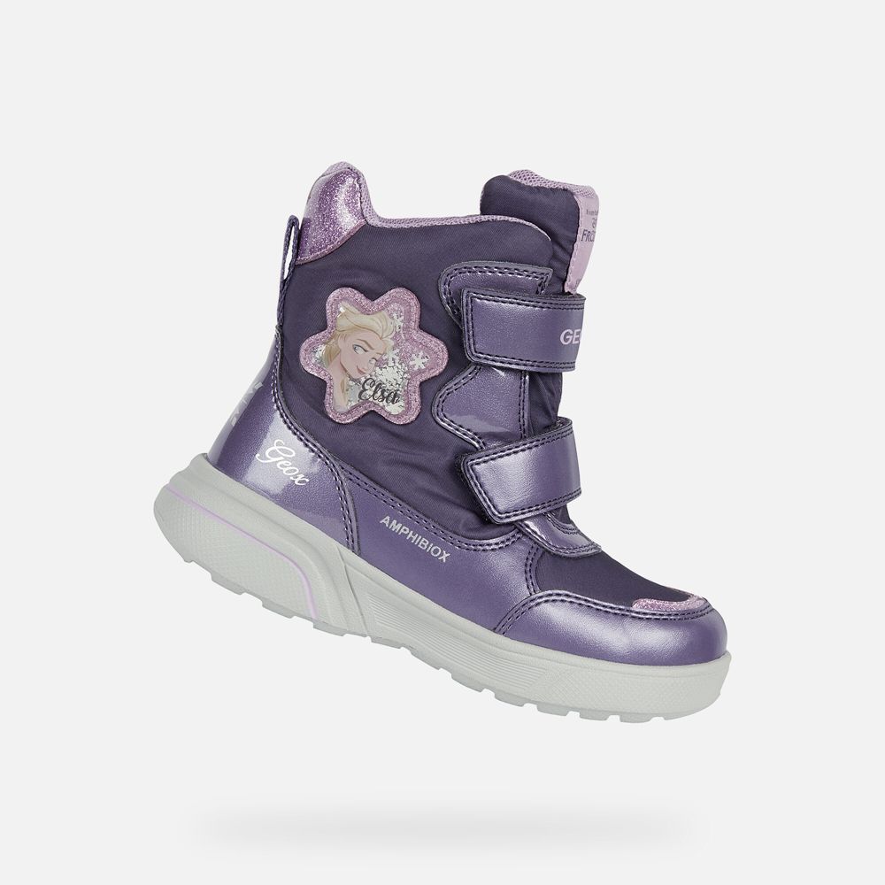 Bottines Geox Sveggen Abx - Violette - Fille 092438-ZKY